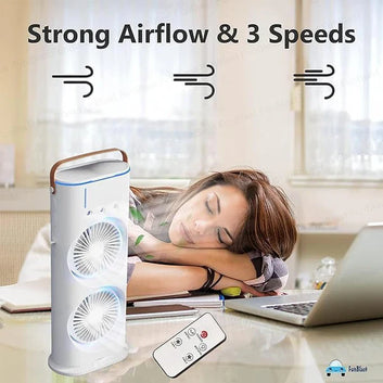 Home Basics USB Rechargeable, Spray Desk & Travel Fan.