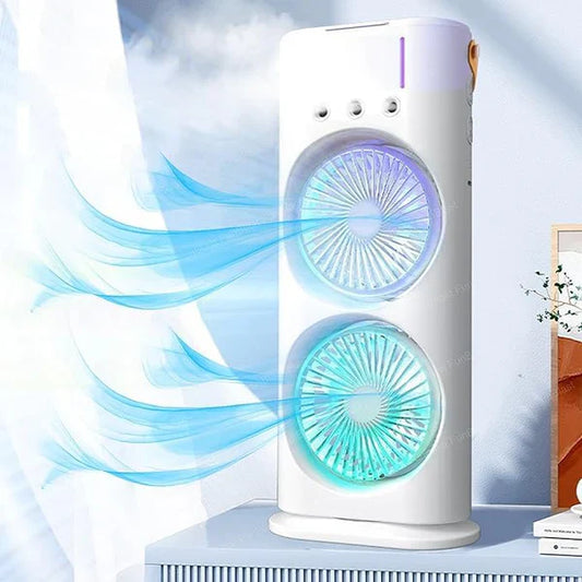Home Basics USB Rechargeable, Spray Desk & Travel Fan.
